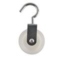 CARRUCOLA NYLON GANCIO/GIREVOLE MM 50