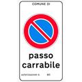 CARTELLO 104 PASSO CARR PVC 25/45 C/AUT.