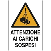 CARTELLO 50X70 NR.2 CARICHI SOSPESI