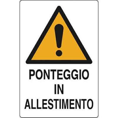 CARTELLO 50X70 NR.3 PONTEGGIO ALLESTIM.