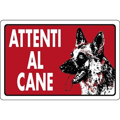 CARTELLO 402 30X20 ATTENTI AL CANE
