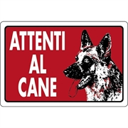 CARTELLO 402 30X20 ATTENTI AL CANE