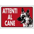 CARTELLO 402 30X20 ATTENTI AL CANE