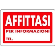 CARTELLO 30X20 AFFITASI NR.18