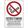 CARTELLO 30X20 VIET.FUMARE CON NORMA