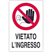 CARTELLO 30X20 VIETATO L'INGRESSO NR.36