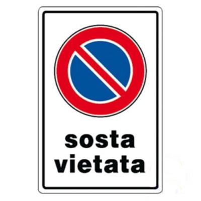 CARTELLO 30X20 SOSTA VIETATA NR.3