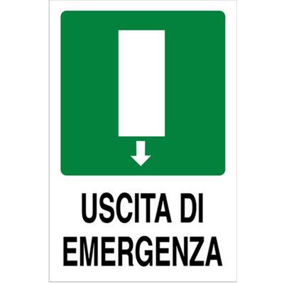 CARTELLO 30X20 USCITA EMERG CENT NR.30