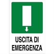 CARTELLO 30X20 USCITA EMERG CENT NR.30