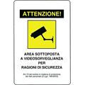 CARTELLO 30X20 VIDEO SORVEGL. NR.64