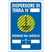 CARTELLO 30X20 DISPERSORE DI TERRA NR35