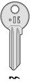 CHIAVE KEYLINE CORBIN CB6-COR6D 100PZ.