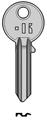 CHIAVE KEYLINE ISEO IE6-ISE5D 100PZ.