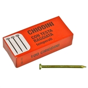 CHIODINI RAGGIATI 1,2X25 DORATI CF.100