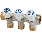  COLLETTORE 3 VIE 3/4  X1/2   CON RUBINETTO