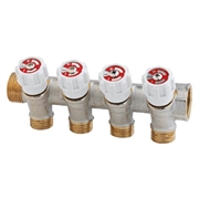  COLLETTORE 4 VIE 3/4  X1/2   CON RUBINETTO