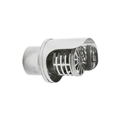 TERMINALE PELLET ACCIAIO INOX D.80