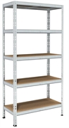 SCAFFALE METALLO 5 RIPIANI MDF 90X40X180