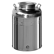 FUSTO 4EFFE 18/10 INOX LT.100 C/ATTACCO