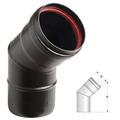 GOMITO 45  PER STUFE A PELLET D.80