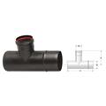 RACCORDO T PER STUFE A PELLET D.80