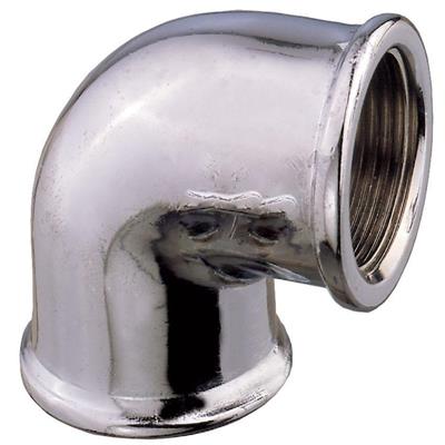 GOMITO FIG 240 FF OTTONE CROMATO 3/4