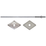 BARRETTE ZINC.M6 CM.20 CON DADO