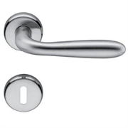 MANIGLIA GOCCIA A115 ROSETTA CROM.SATIN.