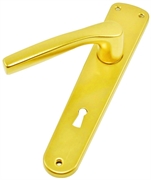 MANIGLIA F3 ORO GABRY C/PLACCA YALE
