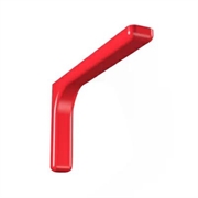 MENSOLE PER ARREDAM.CM 24 ROSSO+VITI