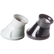 PORTALAMPADA 00534-B INCLINATO E27 BIANC