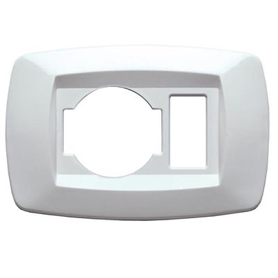 PLACCA MODI' MD10UN1 SCHUKO+1POSTO UNIV.