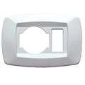 PLACCA MODI' MD10UN1 SCHUKO+1POSTO UNIV.