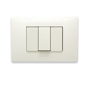 PLACCA MIX 3 POSTI BIANCO ASPEN 21MX103