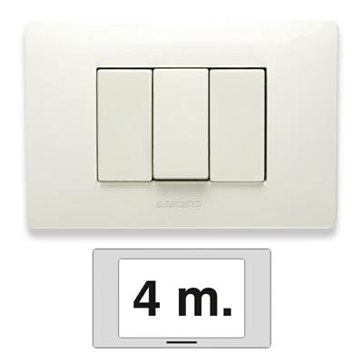 PLACCA MIX 4 POSTI BIANCO ASPEN 21MX104