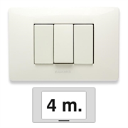 PLACCA MIX 4 POSTI BIANCO ASPEN 21MX104