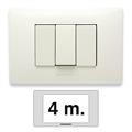 PLACCA MIX 4 POSTI BIANCO ASPEN 21MX104