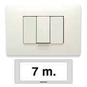 PLACCA MIX 7 POSTI BIANCO ASPEN 21MX107