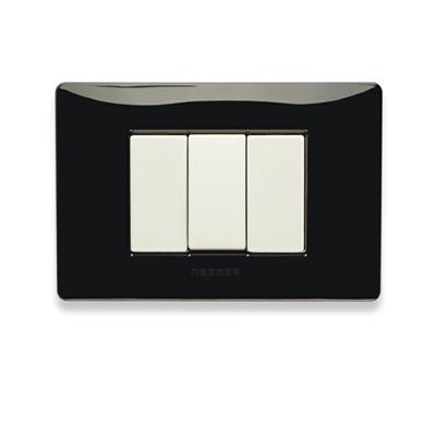 PLACCA MIX 3 POSTI NERO PANTHER 21MX203