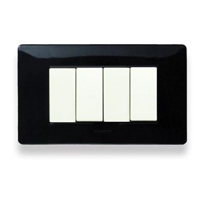 PLACCA MIX 4 POSTI NERO PANTHER 21MX204