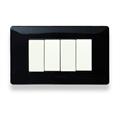PLACCA MIX 4 POSTI NERO PANTHER 21MX204