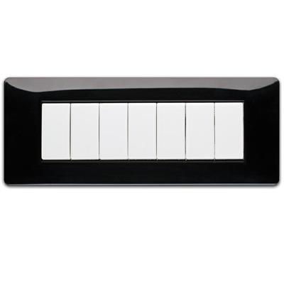 PLACCA MIX 7 POSTI NERO PANTHER 21MX207