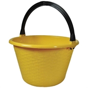 CESTA TONDA 15 LT. C/MANICO IN PVC
