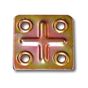PIASTRA 64140 QUADRATA CM 4X4 ACC.ZINC.