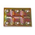 PIASTRA 642 GIUNZIONE 6 FORI 70X50 ZINC.