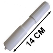 RULLINO PORTACARTA MOLLA PLASTICA BIANCO
