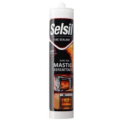 SILICONE REFRATTARIO NERO 1500  ML.300
