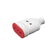 PRESA GOMMA RS78205 10/16A 2P+T BIANCA