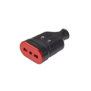 PRESA GOMMA RS78206 10/16A 2P+T NERA