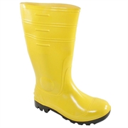 STIVALI PVC 40 GIALLI CON PUNTALE+LAMINA